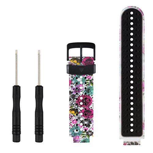 for Garmin Forerunner 220/230/235/235 Lite/620/630/735XT Silicone Replacement Wrist Watch Accessory Band Strap for Garmin Forerunner 235 Smartwatch Men Women