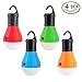 LED Lantern Tent Camping Light 4 Pack Viewpick Portable LED Tent Lamp Emergency Light Bulb Battery Operated 3 Mode Night Light for Backpacking Hiking Fishing Shed Playhouse Indoor Outdoor Activities