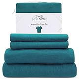 Posh Home Jersey Knit Sheet Set – 4-Piece Jersey