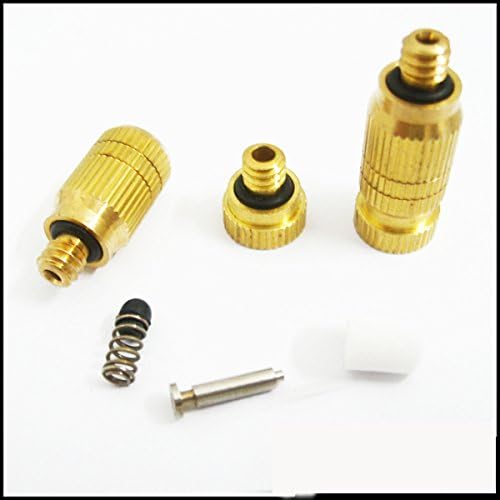 Letool® 10pcs 0.3mm Brass Misting Nozzles for Cooling System Humidification Sprayer Head