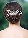Yean Bride Wedding Hair Comb Silver Bridal Headpiece Hair Piece Accessories for Women and Girls