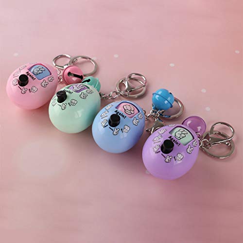 GKanMore Toy Keychain Guessing Game Toy Rock-Paper-Scissors Toy Key Chain for Adults Kids, Pack of 4 (Egg Shape) - Thumbnail 5