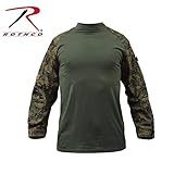 Rothco Combat Shirt-Woodland Digital Camo/XX-Large