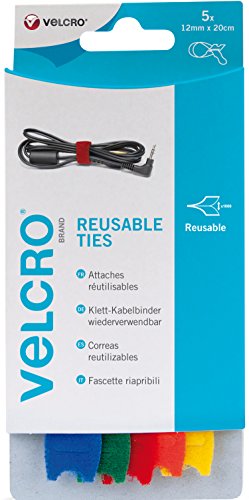 Velcro : Adjustable Ties x 5 col (12mmx20cm) - Thumbnail 7