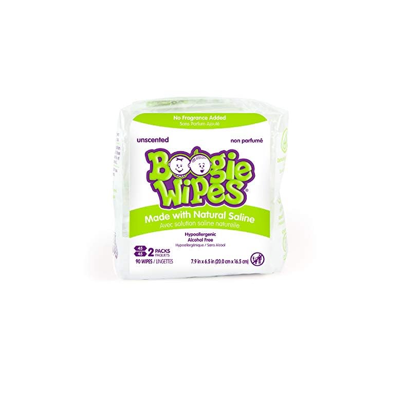 Baby Wipes Unscented by Boogie Wipes, Wet Wipes for Face, Hand, Body & Nose, Made with Vitamin E, Aloe, Chamomile and…