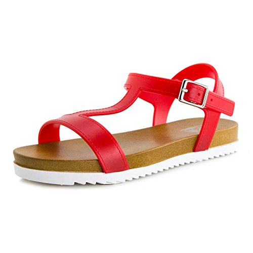 Kali Girls Open Toe Gladiator 2 Strap Flat Sandals (Toddle/Little Kid)