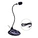 VAlinks® 3.5mm Stereo Plug Flexible Condenser Multimedia Microphone Desktop Mic with Wide Stand for PC Laptop Chatting, Skype, MSN, Yahoo Recording, Microsoft Cortana, Speech, Meeting, Conference