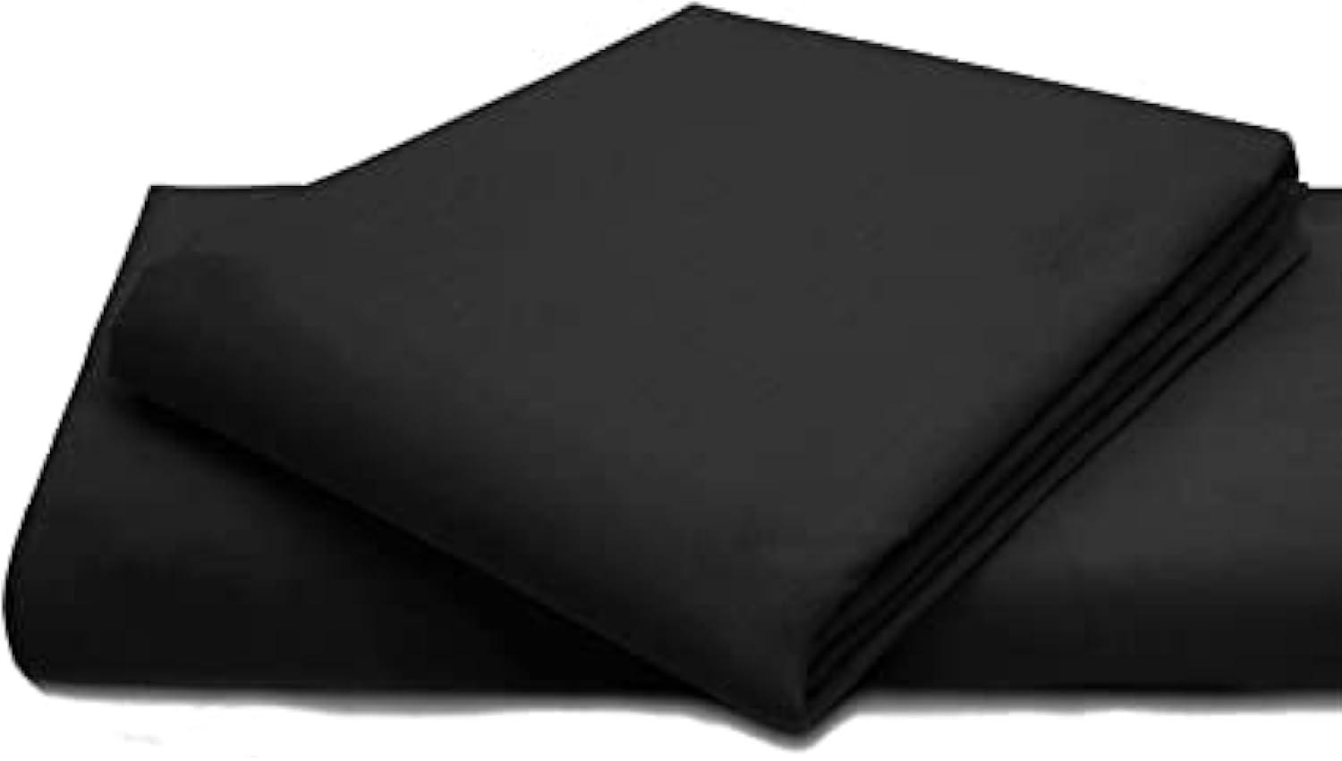 British Home Bedding - 100% Pure Egyptian Cotton 200 Thread Count Flat Bed Sheets - Hypoallergenic, Premium Deluxe Hotel Quality with Supreme Softness (Black, Single) โ image 1