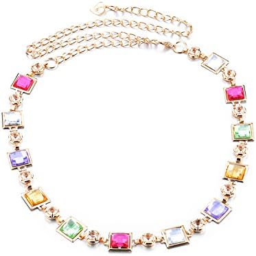 Torostra Womens Waistband Chain Belt New Fashion Plated Waist Chain Belt for Dress