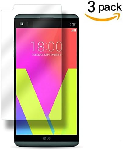 Aliga Glass Screen Protector for LG V20, [ 3-Pack ] 9H Hardness 2.5D Tempered Glass for LG V20 Bubble-Free Glass Screen Protectors for LG V20