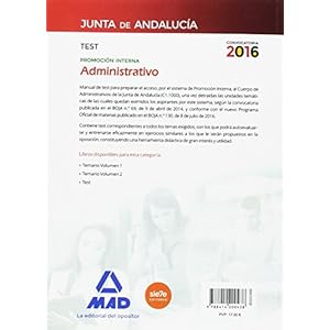 Administrativos de la Junta de AndalucÃ­a PromociÃ³n Interna. Test