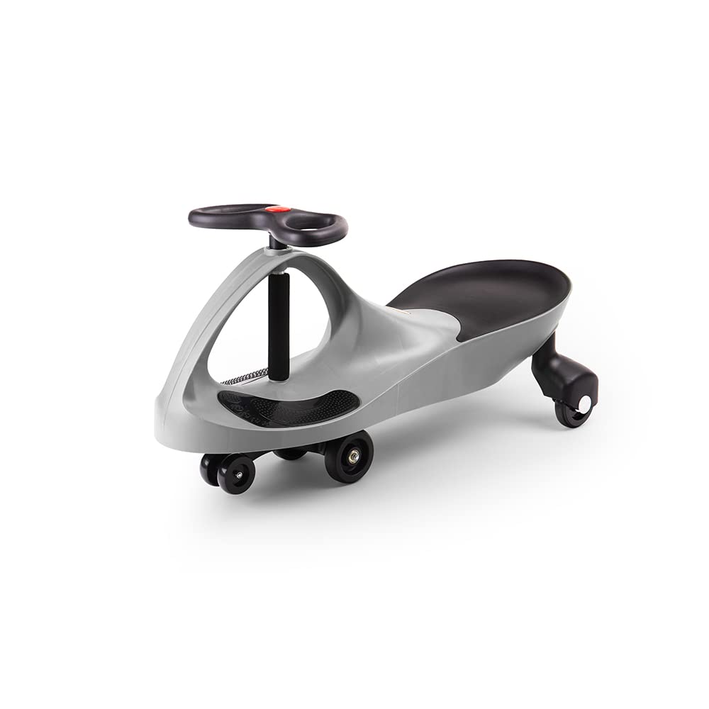 Didicar Grey Ride On Wiggle Car | Sit On Scooter for Kids | Balance Toy Cars with Seat & Steering Wheel | Toddler Gifts for 3+ Year Old Boys & Girls | Vehicles for Indoor & Outdoor Play