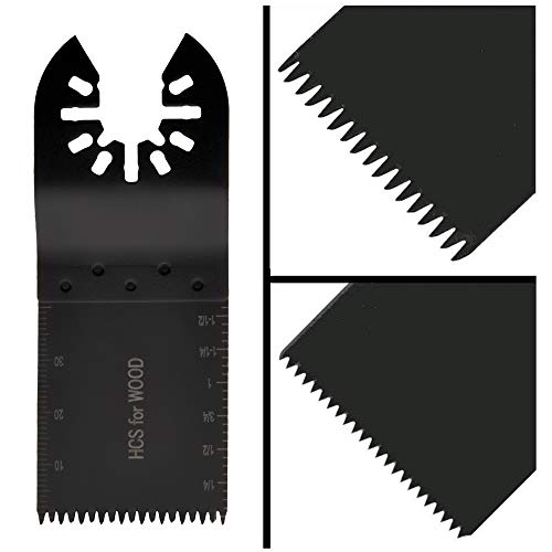 BLENDX Oscillating Multitool Saw Blades Metal/Wood 34 Pieces Oscillating Tool Accessories Kits for Dewalt,Bosch,Dremel,Craftsman,Makita,Rockwell,Chicago Ridgid, Rockwell included 20 Pieces Sanding Pad - Thumbnail 2