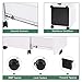 DEVAISE 3 Drawer Mobile File Cabinet with Lock, Metal Filing Cabinet Legal/Letter Size, Fully Assembled Except Wheels, White