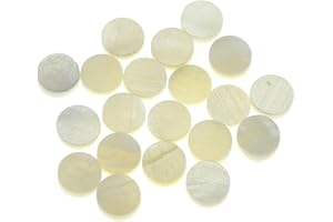 Dopro 20pcs 6x2mm Natural White Mother of Pearl Shell Inlay Fingerboard Fretboard Dots for Guitar Bass Ukulele Banjo