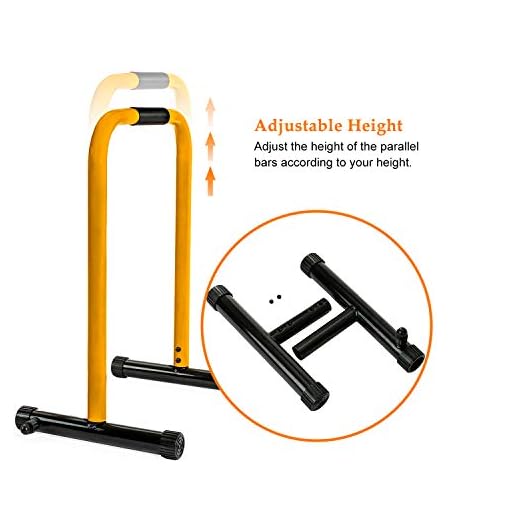 RELIFE REBUILD YOUR LIFE Dip Station Functional Heavy Duty Dip Stands Fitness Workout Dip bar Station Stabilizer… - Image 6