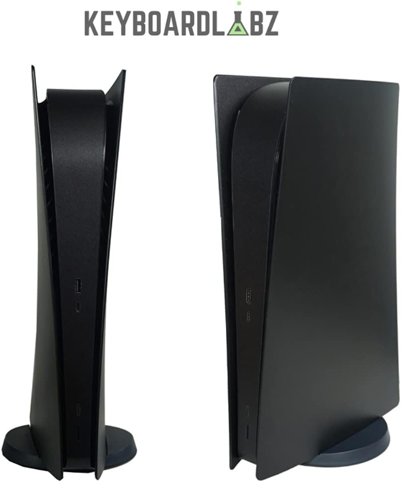 Black PS5 Digital Faceplate Shell Replacement Side Plates Cover Panels