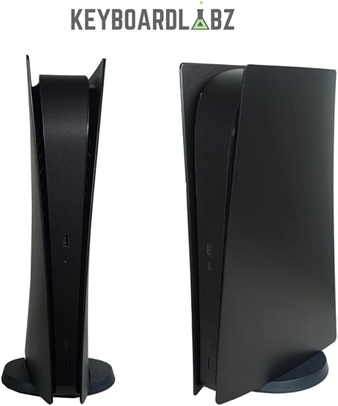 Black PS5 Digital Faceplate Shell Replacement Side Plates Cover Panels