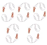 12pcs Penis Whistle Necklaces with Pink Ribbon White Feather Hens Night Novelty Bachelorette Party Girls Night Out Willy Dicky Pecker for Wedding Party Favor Hen Showers (12)