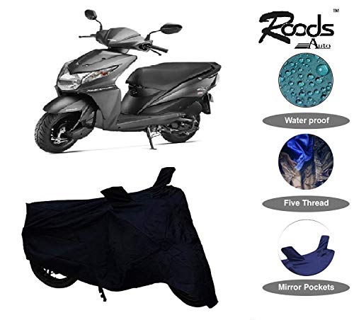 ROODS AUTO™ Premium Honda Dio Cover with Extra Surface Body Protection Cover (Black) ROODS AUTO™ Premium Honda Dio Cover with Extra Surface Body Protection Cover (Black)