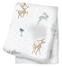 lulujo Baby Cotton Muslin Swaddling Blanket, Little Fawns