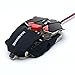 Gaming Mouse, Masione Mouse, Gaming mice, Computer Mice with Breathing LED Light, 4 Adjustable DPI Levels, 1200/1600/2400/4800 DPI, 10 Buttons for PC, MacBook, Laptop, Computer, Black&Red, X11