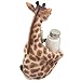 Tekola Decorative Giraffe Salt and Pepper Shaker Set with Display Stand Holder Figurine for African Jungle Safari Kitchen Décor As Spice Racks with Zoo Animal Decorations As Great Art Gifts