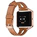 Areziir Slim Leather Bands Compatible with Blaze Smart Watch, Genuine Leather Cute Replacement Band