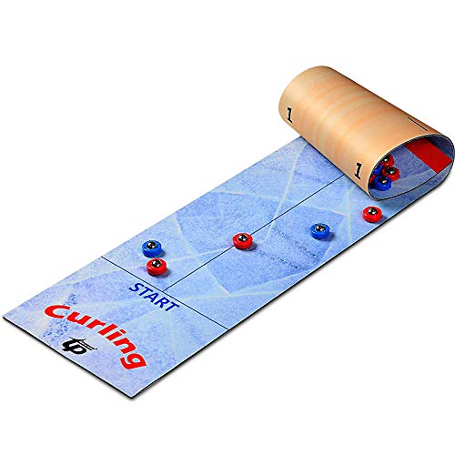 qiutian712 Mini Shuffleboard Game Set,2 in 1 Tabletop Shuffleboard