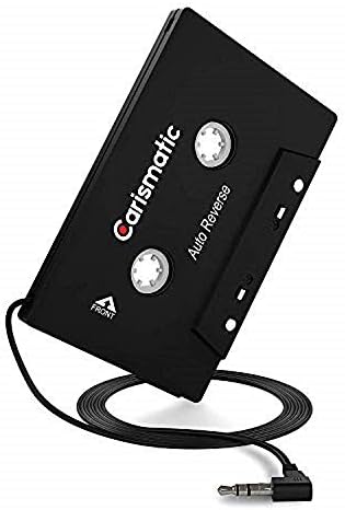 Carismatic 3.5mm Stereo Plug Universal Audio Cassette Adapter for iPhone/Android/Smartphones - Black