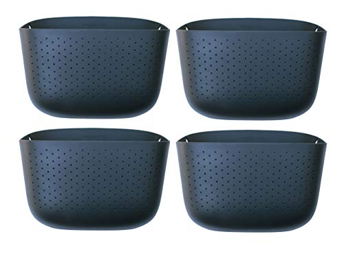 WallyGro Vertical Garden Wall Planter 4 Pack Charcoal