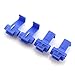 ZYAMY 100PCS Scotch Lock Quick Splice Wire Terminals Cold Pressed Insulated Snap Lock Electric Wire Crimp Connectors Cable Joiner Blue for AWG 16-14
