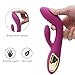 Treatment LED light Vibrator Mobile Computer USB Rechargeable Power Suitable for Home Personal Fitness Sports Outdoor Camping Wireless Wand Massage Cordless Electric Massager (purple)
