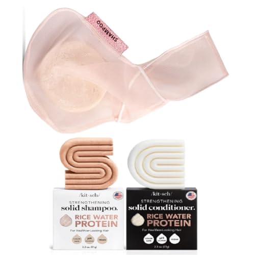 Kitsch Beauty Soap bar Bag & Rice Bar Shampoo and Conditioner Bars with Discount