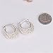 NYKKOLA HOT New Jewelry 925 Solid Silver Classic Hoop Stud Earrings