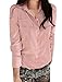 Allegra K Women Button Down Long Sleeve Shirt Casual Chiffon Tops