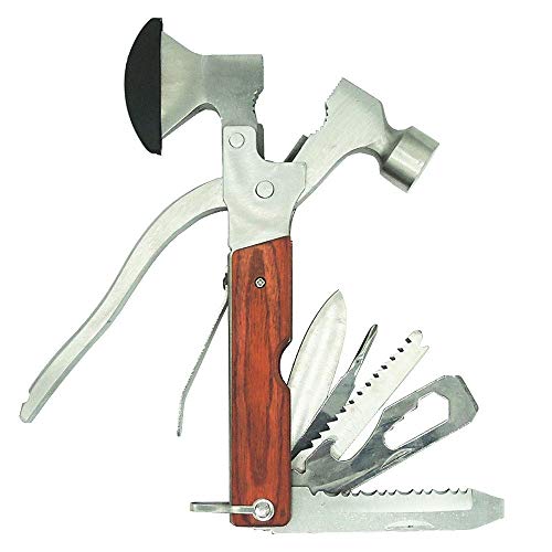 PEYOND Portable Multipurpose Multitool Camping Hatchet Survival Hammer