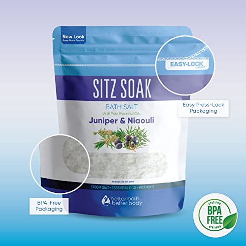 Sitz Bath Soak 32 Ounces Sitz Salt Epsom Salt Hemorrhoid Soothing with