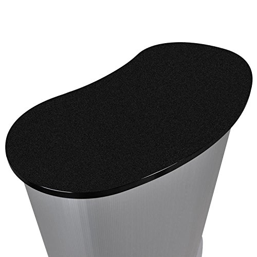 Koval Inc. Trade Show Display Podium Table Counter Stand Black (Black w/Silver)
