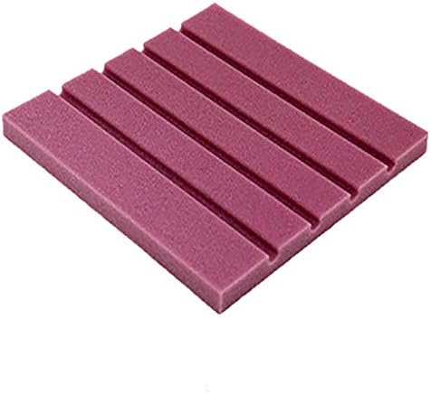 Ranoff Wall Sticker Acoustic Foam Panel Sound Stop Absorption Sponge Studio KTV Soundproof Wall Sticker (Purple)