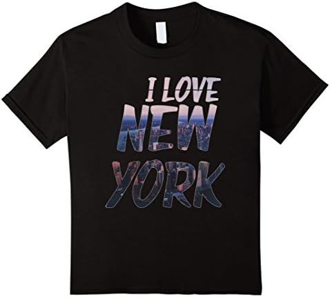 Kids New York T-shirt - I love New York 12 Black