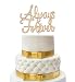 Always and Forever Cake Topper - Wedding Cake Toppers - Wedding Cake Topper - Confetti Wedding- Cake Topper Wedding Gold - Wedding Decorations - Wood Topper - Cake Toppers - Wedding Crafts