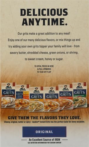 QUAKER INSTANT GRITS, ORIGINAL, 0.98OZ PACKETS (10 PACK)