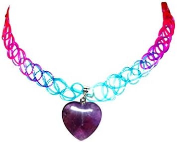 Most Comfortable Purple Heart Rainbow Choker