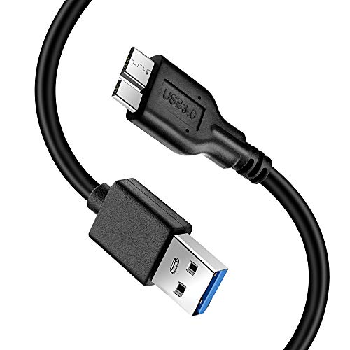 Reallycare Micro B Cable, USB 3.0 A Male to Micro USB 3.0 Sync Cord,Data Wire for Toshiba,Seagate,Samsung,WD, My Passport and More External Hard Drive