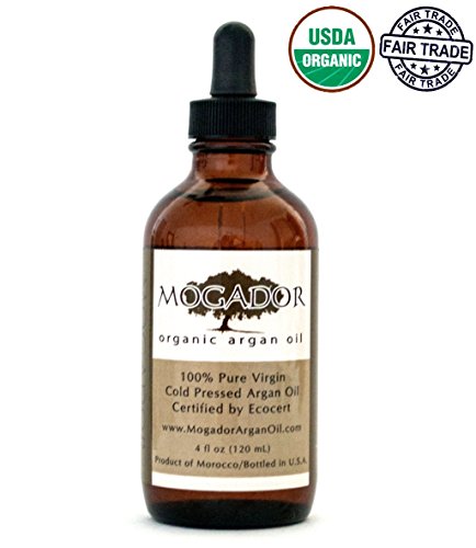 Mogador Argan Oil Certified Organic 100% Pure Argan Oil, 4 fl. oz (120 ml)
