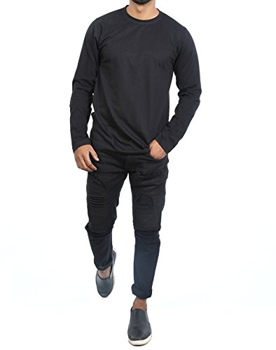 roden men's solid full sleeve tshirt pack of 2