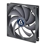 ARCTIC 140 mm Dual Ball Bearing Low Noise PWM Standard Case Fan with PST Feature - Black