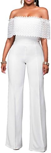 Queenlife Women Sexy Sleeveless One Pieces Bodycon Bandage Long Pants Jumpsuit