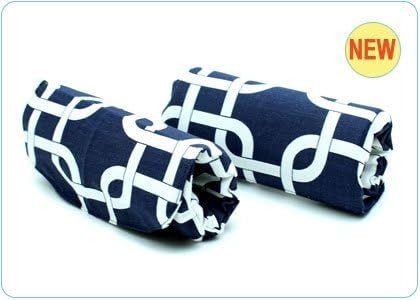 Crutch Caps Inc AWHANNAVYW Navy Walker Padded Handle Grips Cover Set